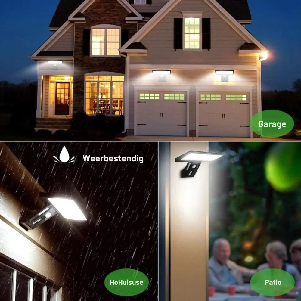 IP65 Waterdichte Solar Buitenlamp met Sensor