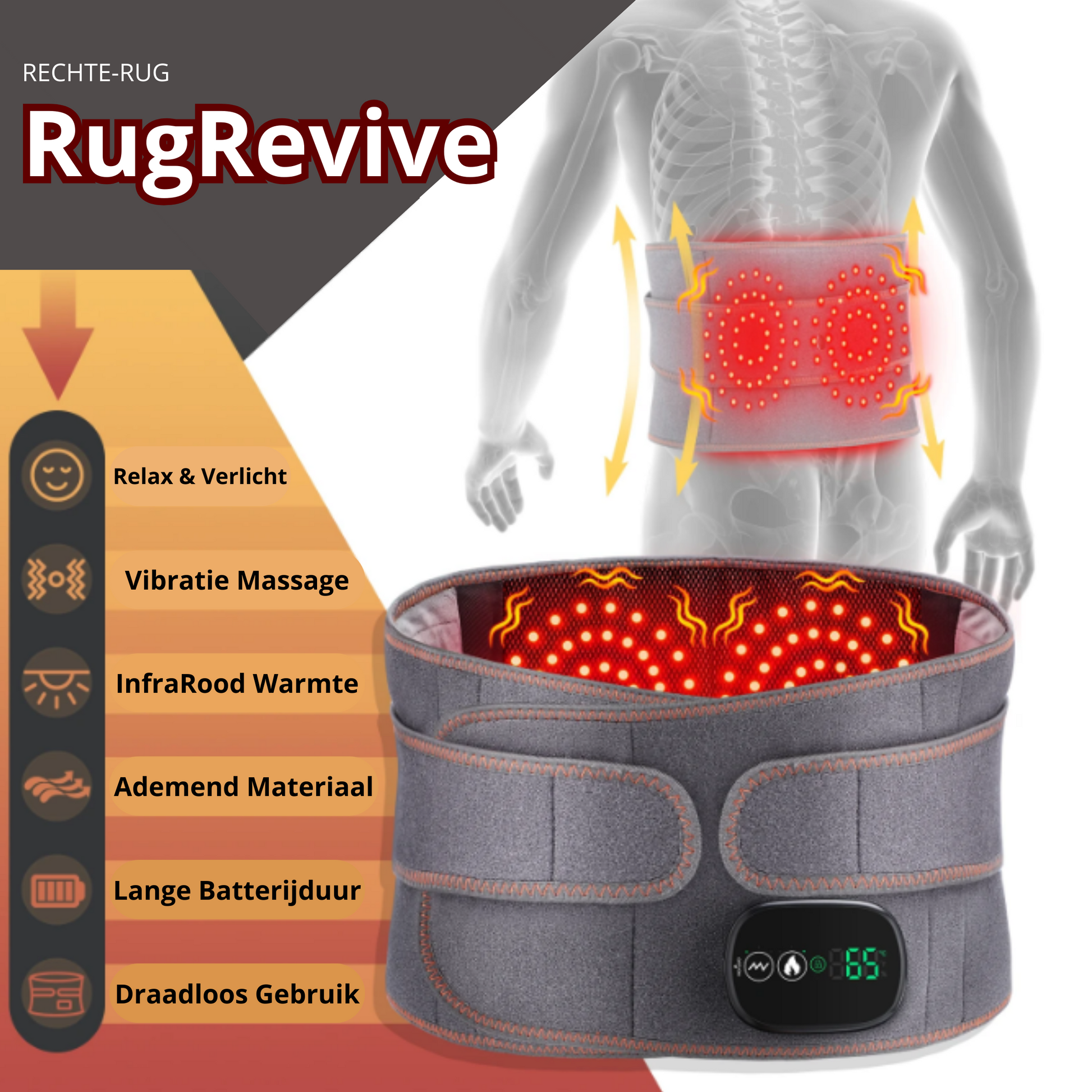 Infrarood Warmte Therapie Onderrug Verlichting