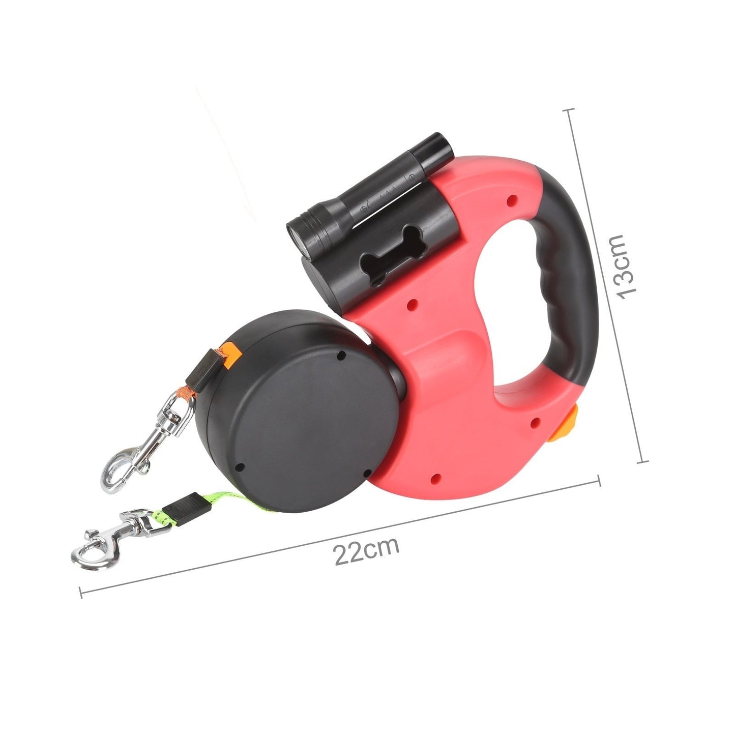 Innovatieve Dubbele Hondenriem met Verlichting