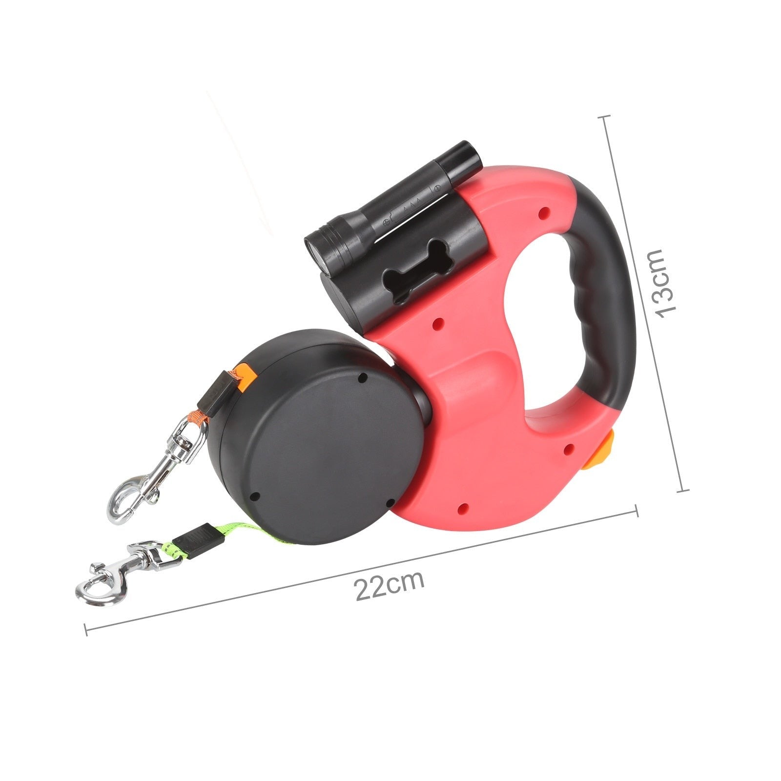 Innovatieve Dubbele Hondenriem met Verlichting