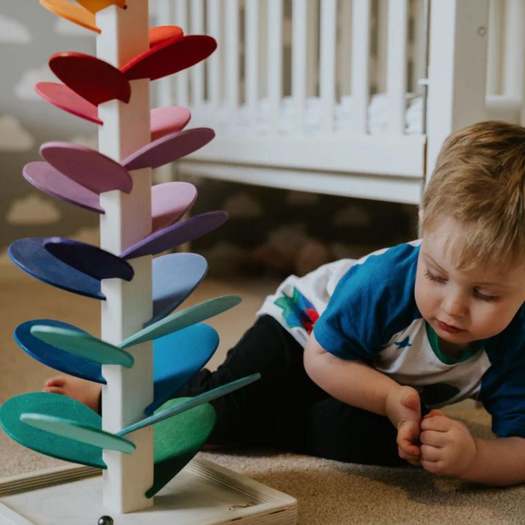 Interactieve Regenboog Knikkerbaan voor Kinderen