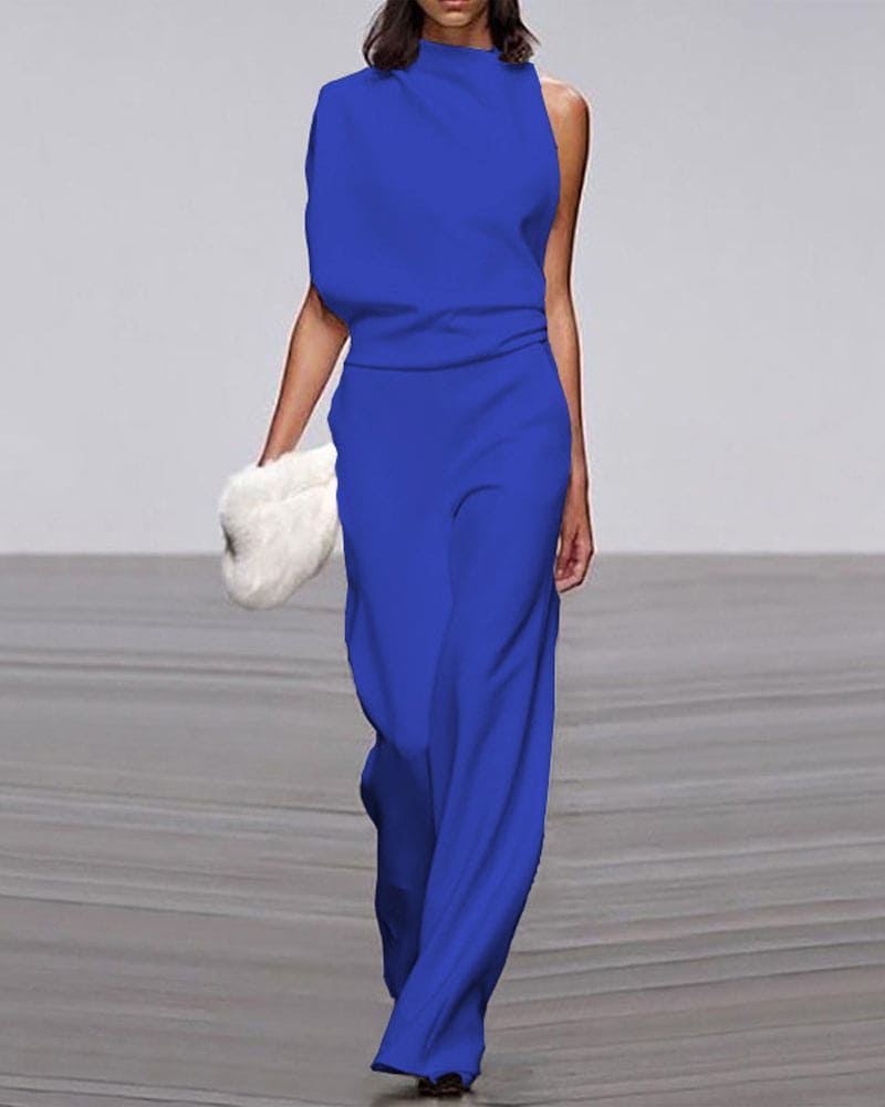 Isabel Jumpsuit met Opstaande Kraag