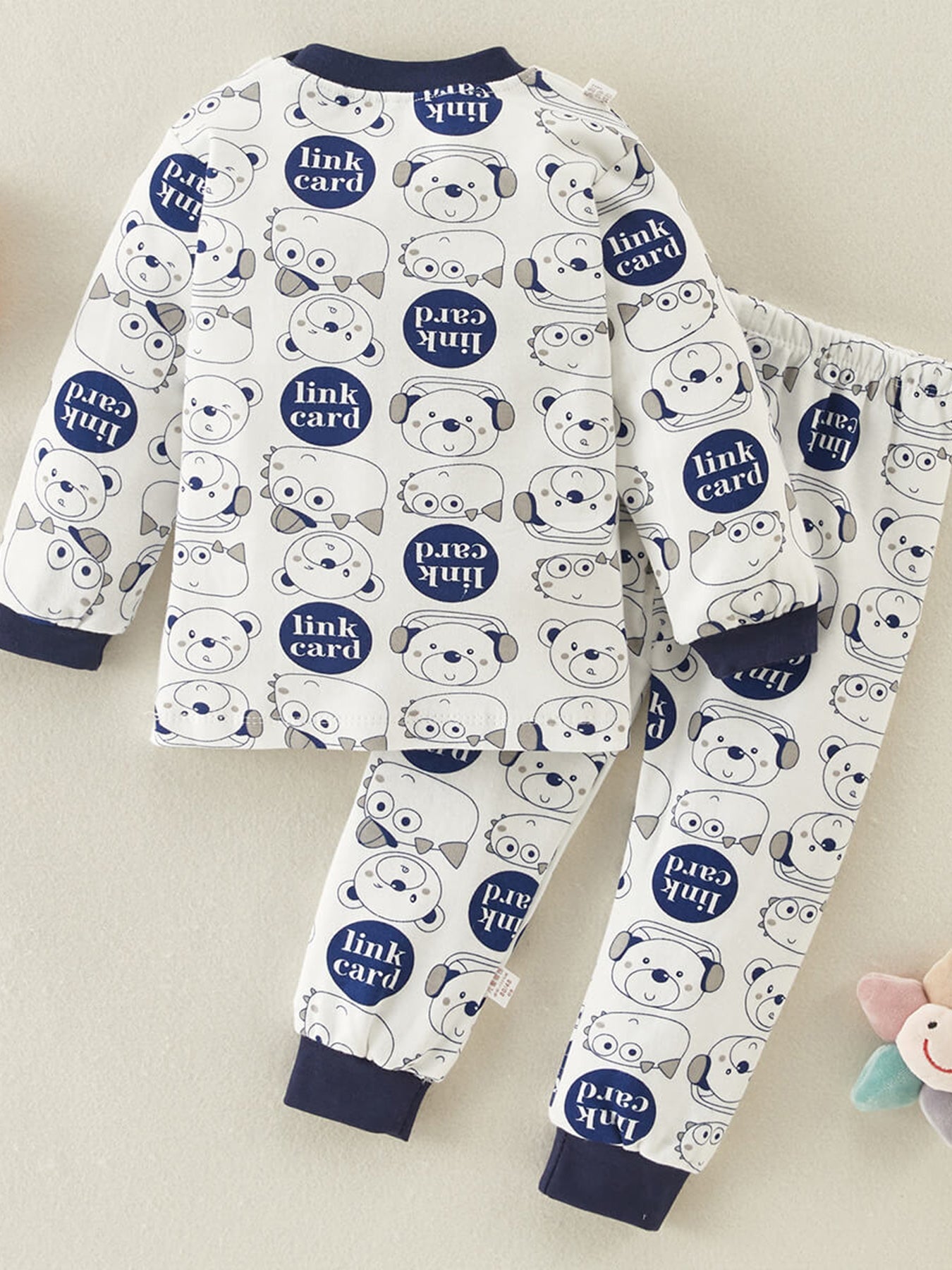 Jano Cartoon Print Trui en Broek Set