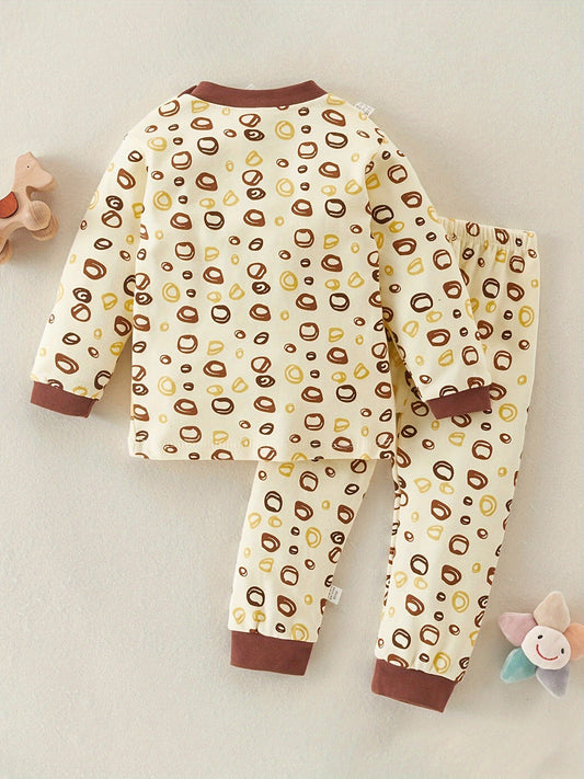 Jano Cartoon Print Trui en Broek Set