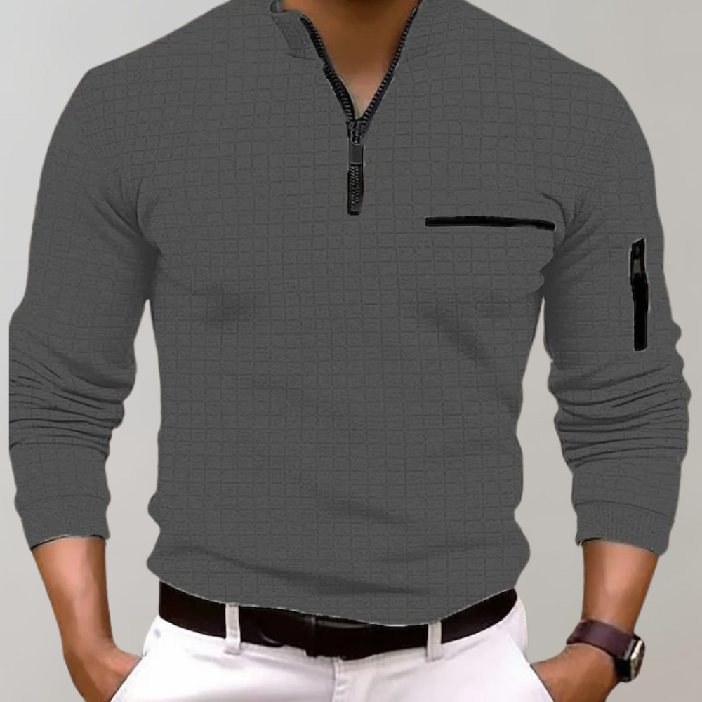 Jethro - Heren Longsleeve Poloshirt