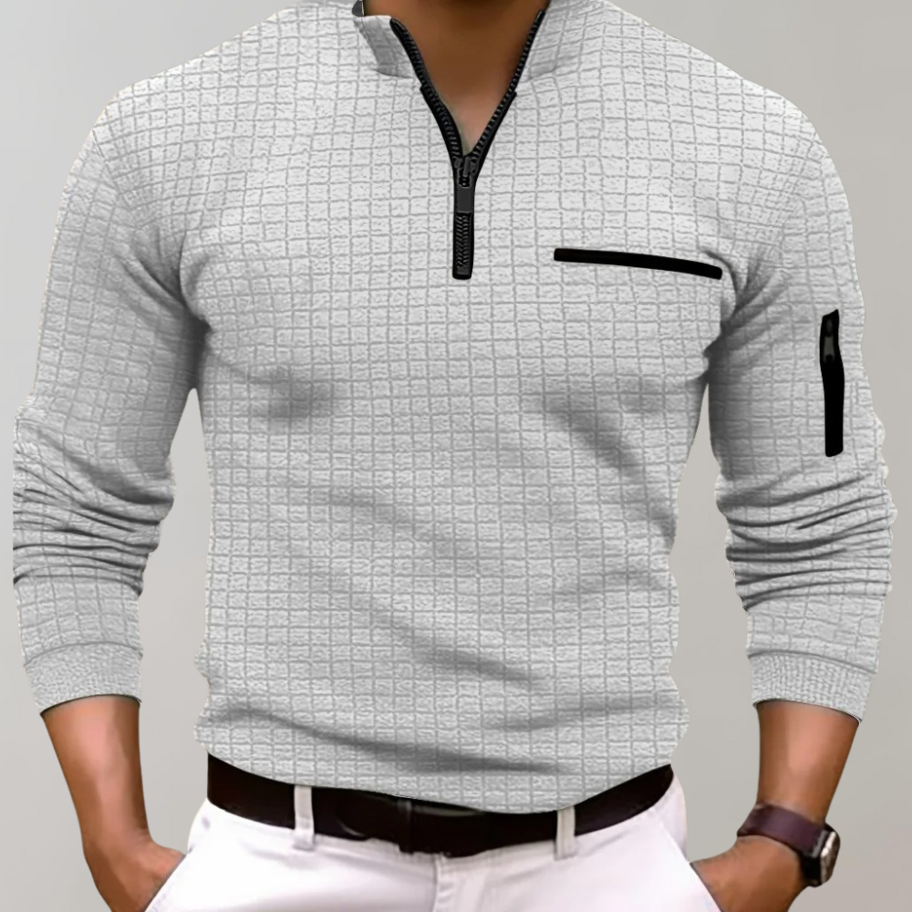 Jethro - Heren Longsleeve Poloshirt