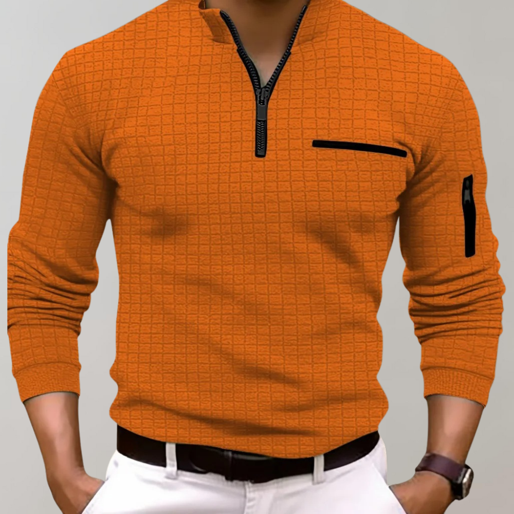 Jethro - Heren Longsleeve Poloshirt