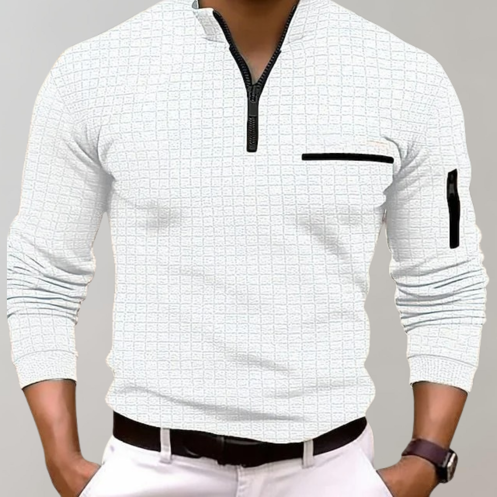 Jethro - Heren Longsleeve Poloshirt