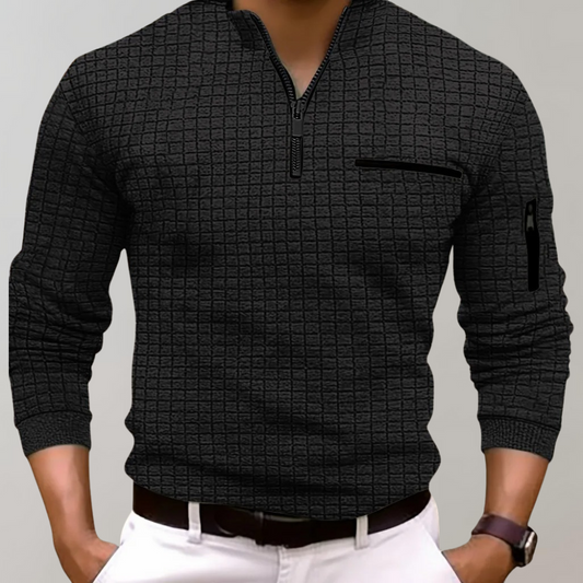 Jethro - Heren Longsleeve Poloshirt