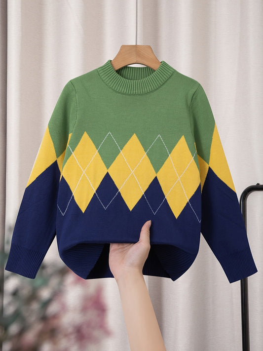 Jongens Kindertrui Gebreid - Jade Design