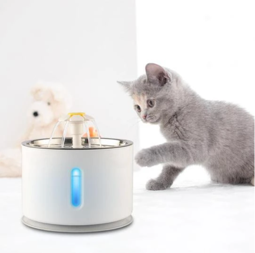 KatFlow Drinkfontein voor Katten met LED-verlichting
