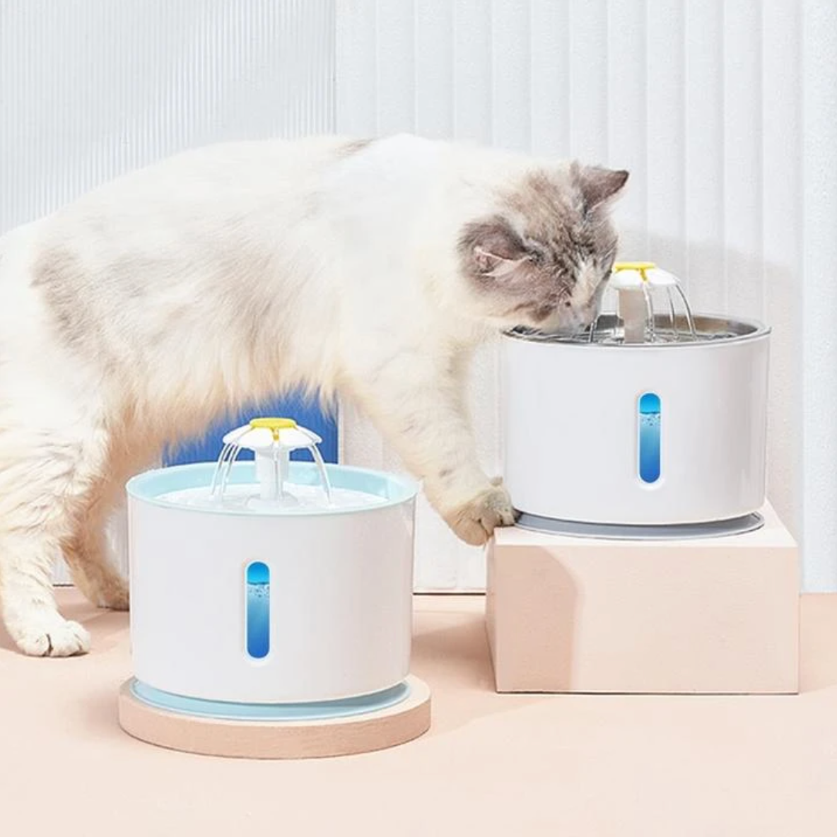KatFlow Drinkfontein voor Katten met LED-verlichting