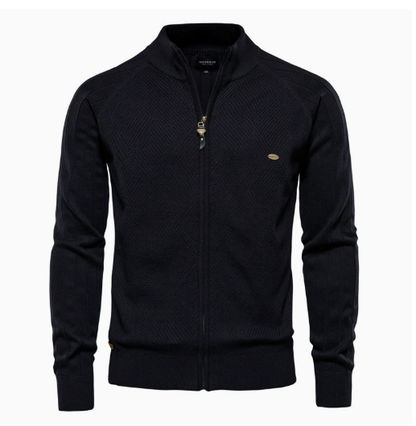 Katoenen Vest met Stijlvolle Ritssluiting