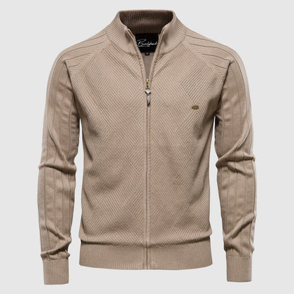 Katoenen Vest met Stijlvolle Ritssluiting