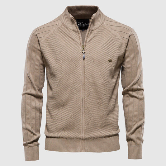 Katoenen Vest met Stijlvolle Ritssluiting