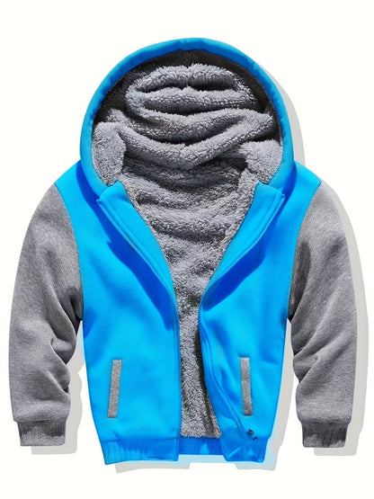 Kinder Fleece Hoodie met Sherpa Voering
