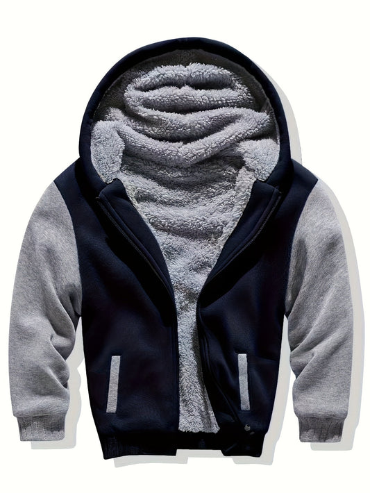 Kinder Fleece Hoodie met Sherpa Voering