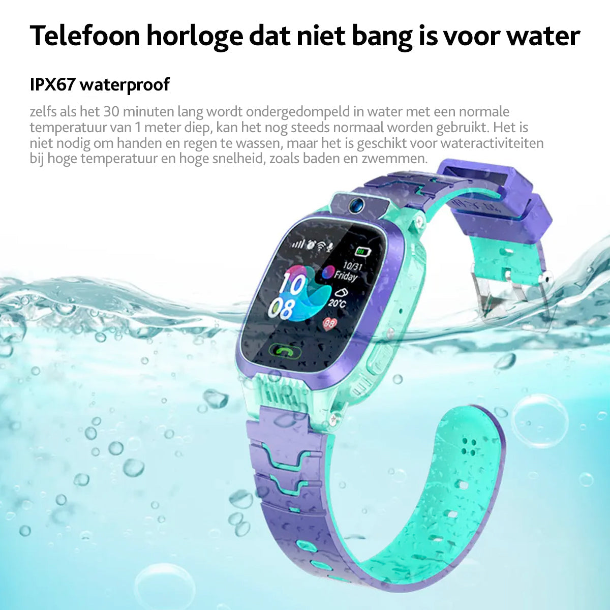 Kinder GPS Horloge met Veiligheidsfuncties