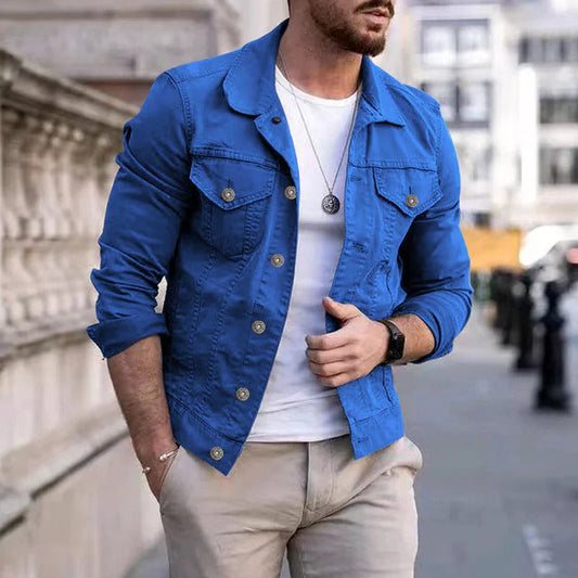 Klassiek Heren Denimjack - Tijdloze Stijl