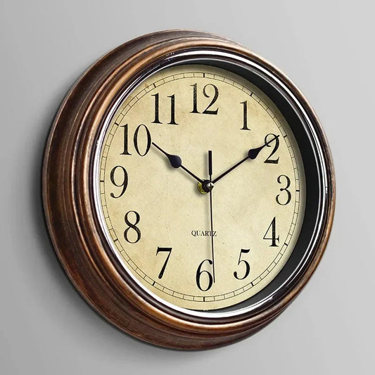 Klassieke Houten Wandklok 30cm Stil