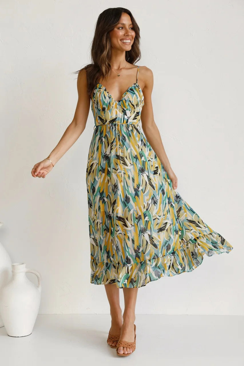 Kleurrijke Zomerjurk Belinda - Trendy Design