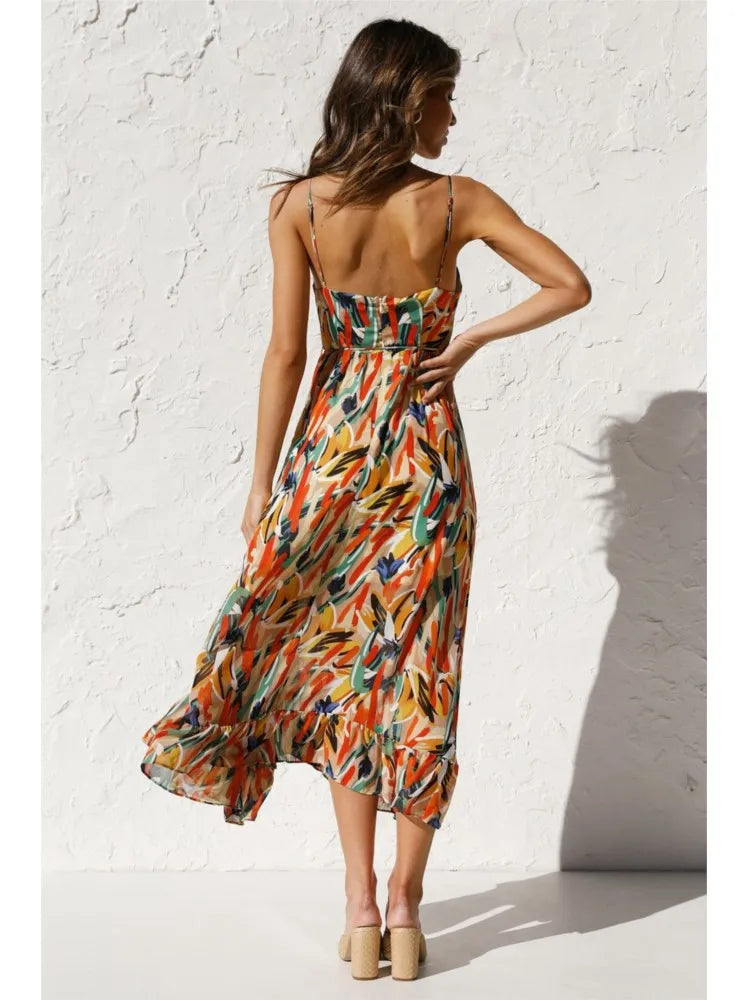 Kleurrijke Zomerjurk Belinda - Trendy Design