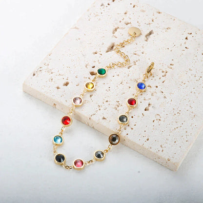 Kristallen Kleurenspel Bedelarmband