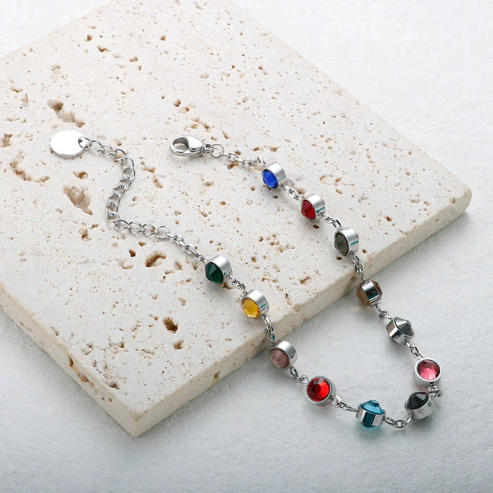 Kristallen Kleurenspel Bedelarmband