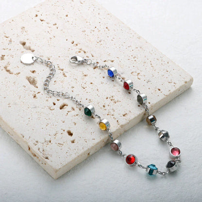 Kristallen Kleurenspel Bedelarmband