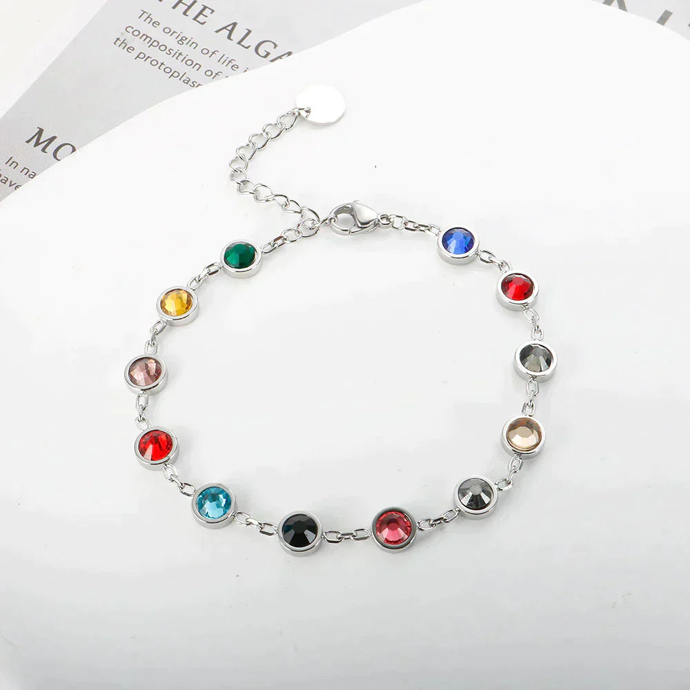 Kristallen Kleurenspel Bedelarmband