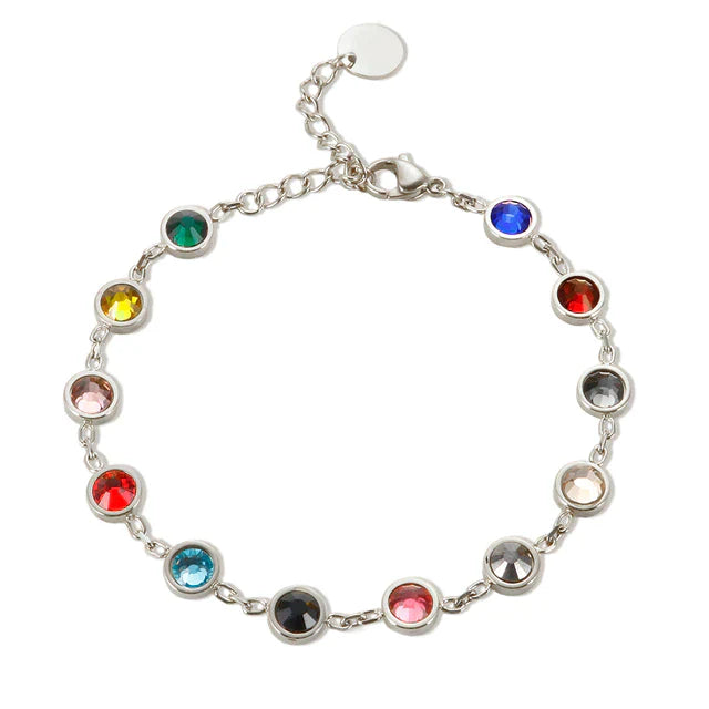 Kristallen Kleurenspel Bedelarmband