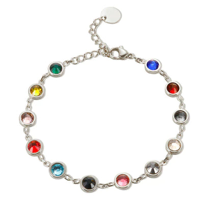 Kristallen Kleurenspel Bedelarmband