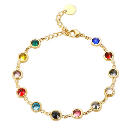 Kristallen Kleurenspel Bedelarmband