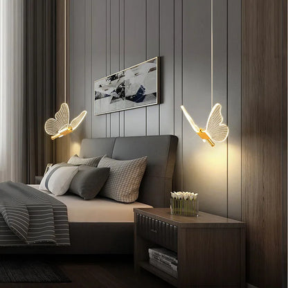 FlutterGlow - Charmante LED Vlinder Hanglampen voor Sfeervol Licht