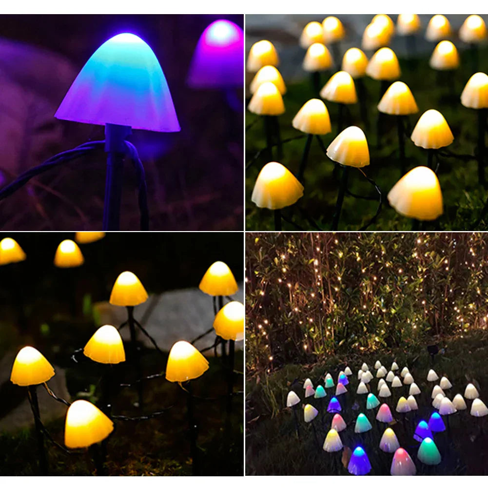 MushroomGlow – Paddestoel Stringlampen voor Sfeervolle Tuinverlichting