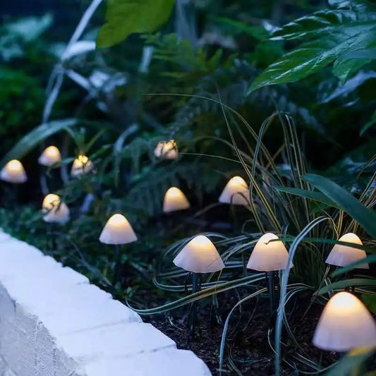 MushroomGlow – Paddestoel Stringlampen voor Sfeervolle Tuinverlichting