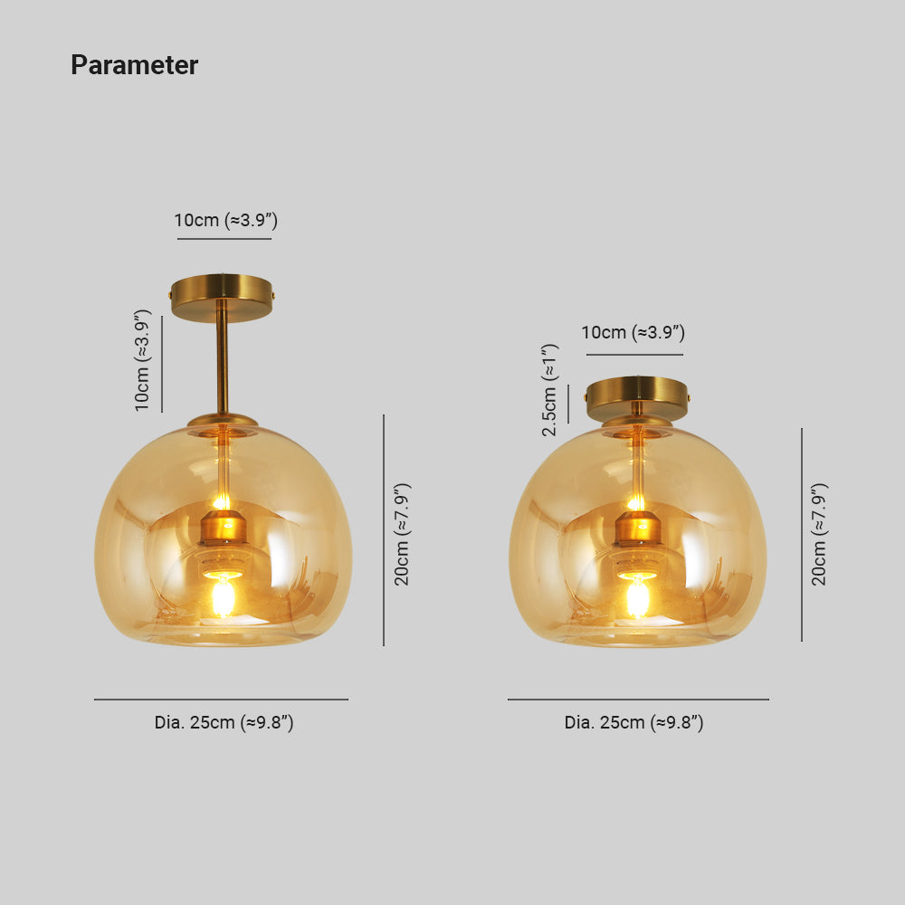 Goldenova - Elegante Ronde Plafondlamp in Zwart en Goud