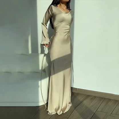 Lange Mouwen Jurk - Agnes Elegantie