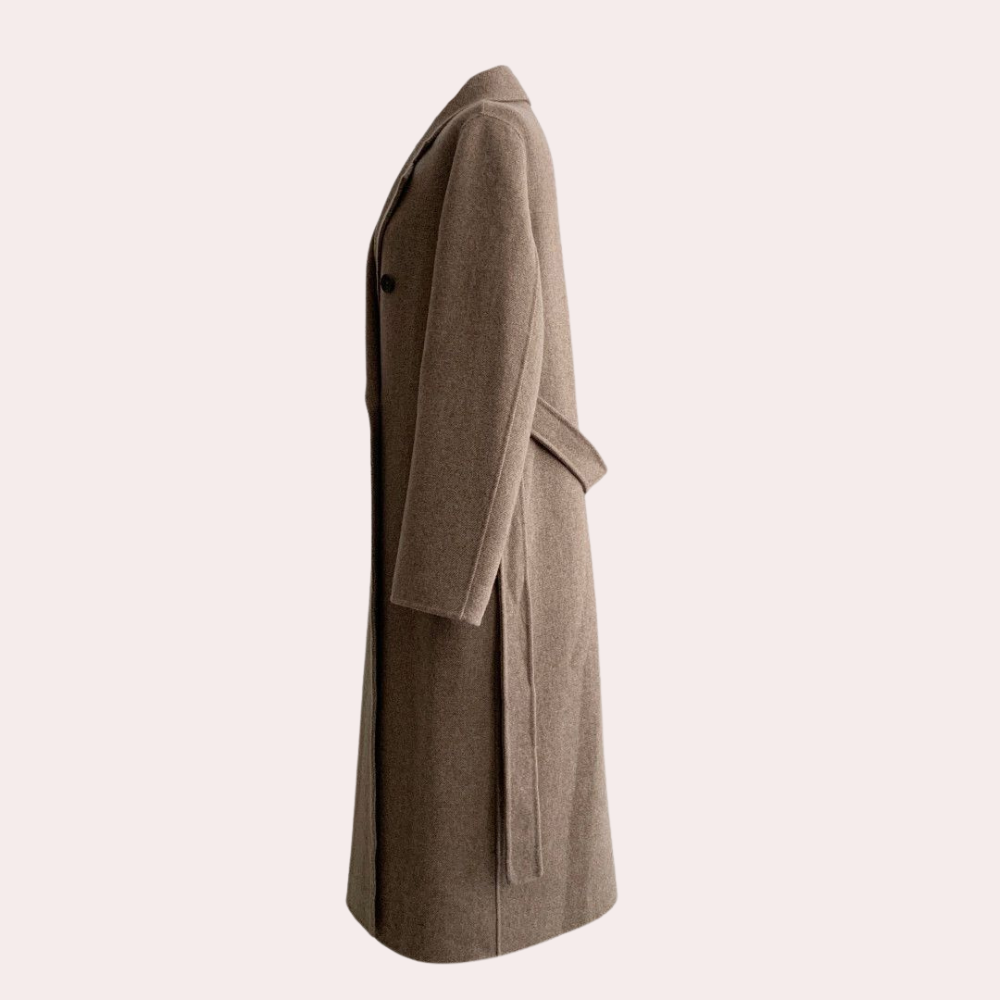 Lange damesmantel Palera - Warm en Stijlvol