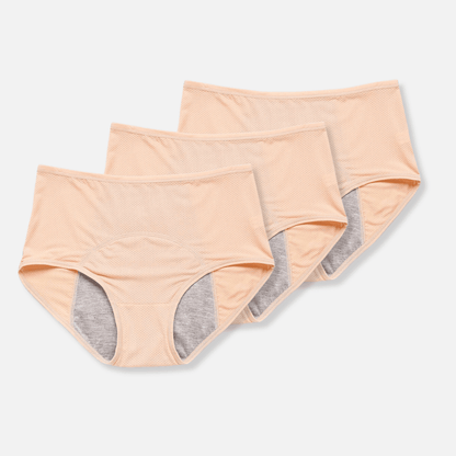 Lekvrij Menstruatieondergoed - 3 Stuks Zaida
