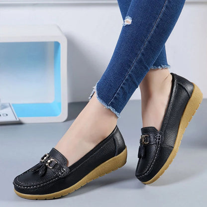 Leren Ballerina Flats met Comfortabel Design
