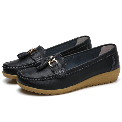 Leren Ballerina Flats met Comfortabel Design