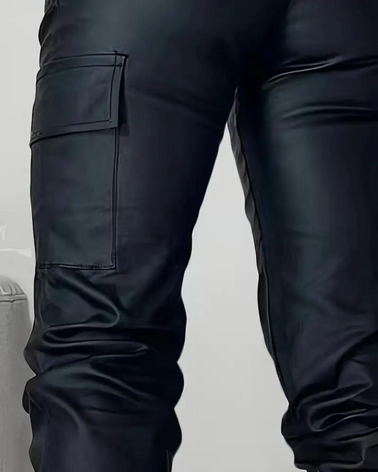 Leren Cargo Broek Dames - Chic Lisa