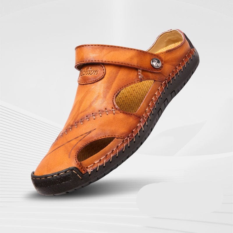 Leren Heren Sandalen - Avontuur Geer