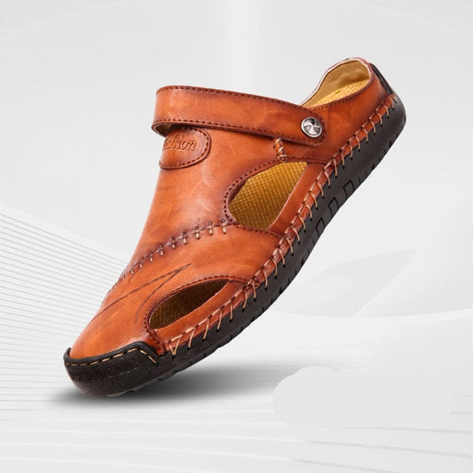 Leren Heren Sandalen - Avontuur Geer