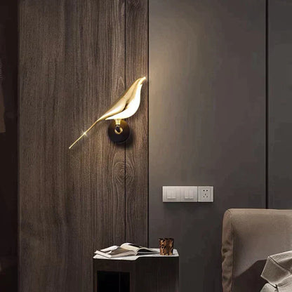 Lichtgevende Vogel LED Wandlamp