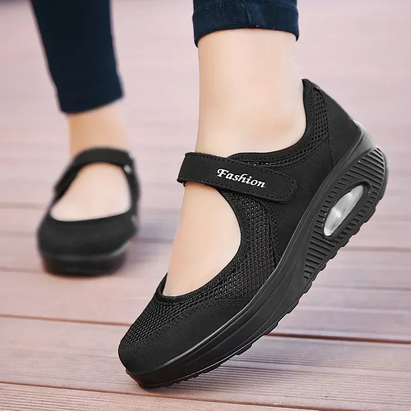 Lichtgewicht Dames Sneakers met Wedge Zool
