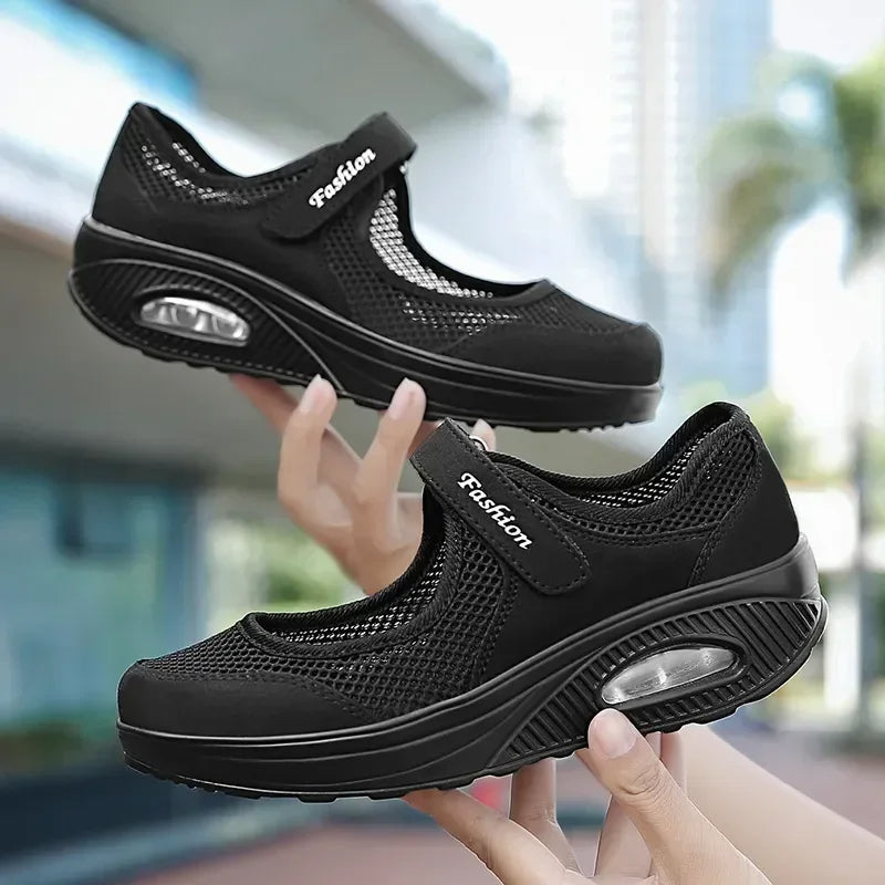 Lichtgewicht Dames Sneakers met Wedge Zool