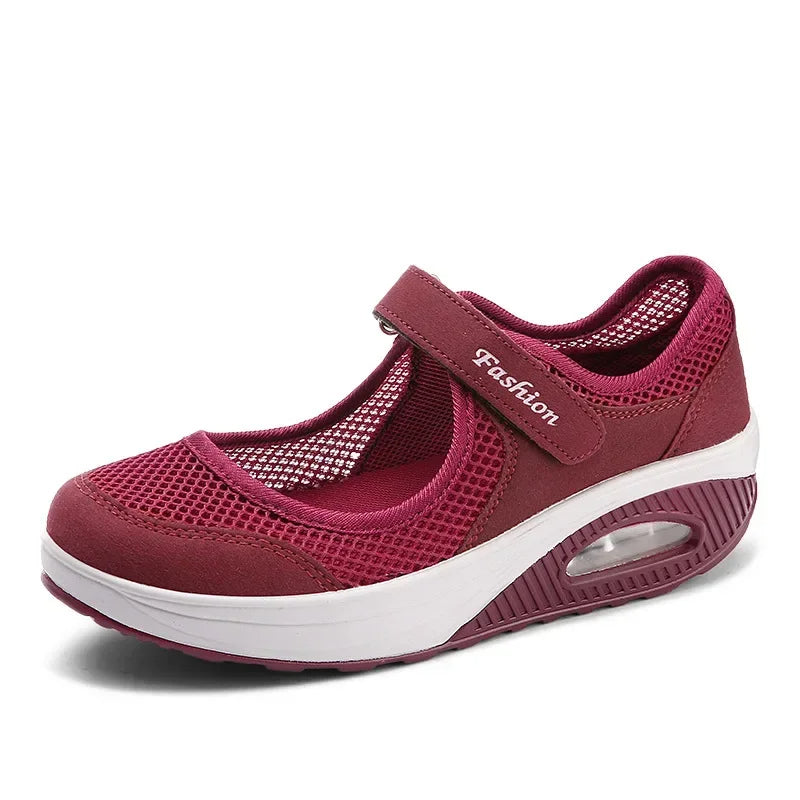 Lichtgewicht Dames Sneakers met Wedge Zool