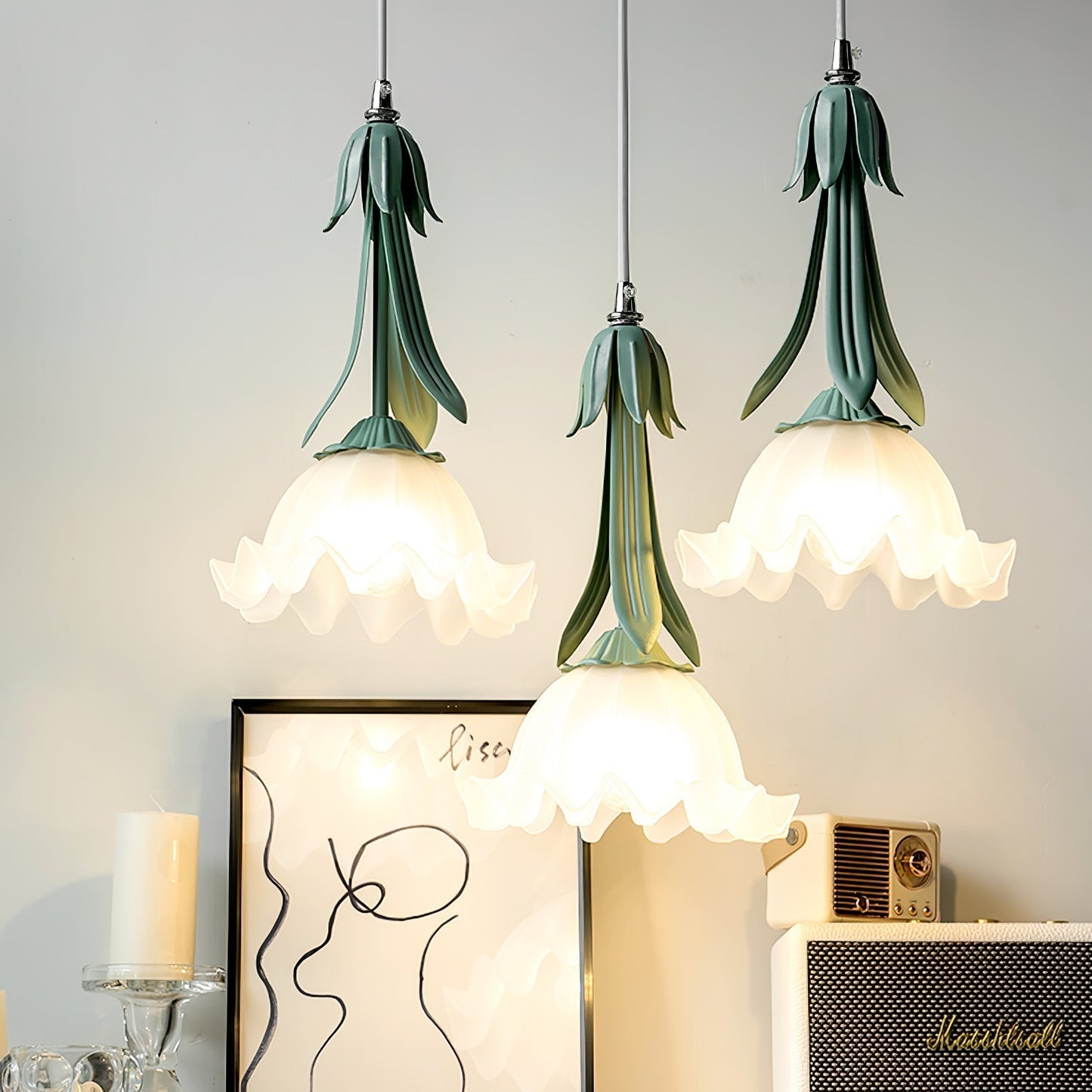 Clochettes - Betoverende Hanglamp met Bloemenmotief